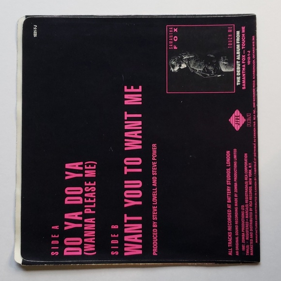 Samantha Fox 7 inch 1986 Do Ya Do Ya vinyl - Picture 7 of 8
